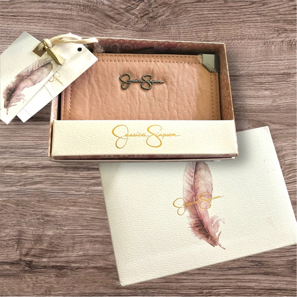 Jessica Simpson blush pink faux Leather Wallet